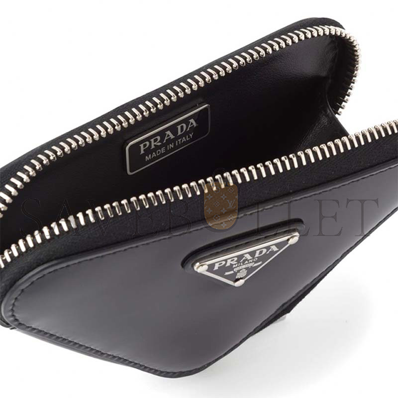 Pra*a glossy leather mini clutch 1nr005 (13*9*2cm)